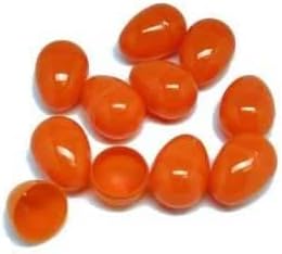 Rhode Island Novelty Set of 12 Orange 2.5" Plastic Easter Eggs