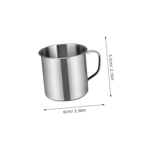 MOKKHNB 2個 ステンレス製幼児用水筒 ポータブル耐久性カップ 用滑り止め設計 幼稚園向け飲み物マグ