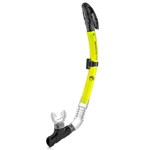 Snorkel Aquazone ONE YELLOW para evitar la entrada de agua al respirar en el mar