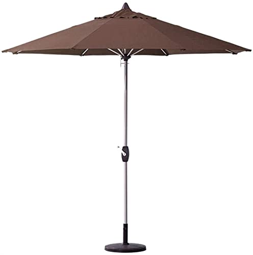 Sombrilla de 2.7M con manivela CLSDRZC parasol de playa patio exterior con base de sujeción