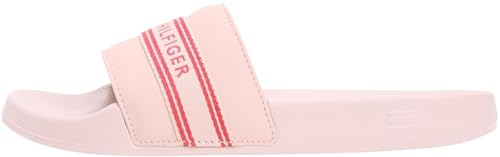 Tommy Hilfiger Sandalias de piscina Th Webbing FW0FW09359 para mujer, color rosa (rosa niebla), talla 6.5