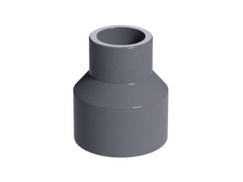 Reducing Bush Connector PVC Metric Plumbing Fittings Pipe Tubing Connectors for Aquarium Fish Tank Pond Solvent Weld Plumbing (Reducing Connector, 50mm to 32mm)