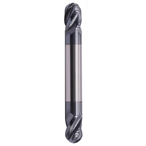 Image of BestParts 5 /16 inch Solid Carbide Ball Nose End Mill - Double End - AlTiN Coated, 4 Flute, 30 Degree Helix, 5 /16 inch Cutting Diameter, 5 /16 inch Shank Diameter, 1 /2 inch Length of Cut, 2-1 /2 inch Overall Length