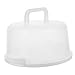 Mikinona Box Portable Cake Box Plastic Cake Container Cake Server Fruit Container Cake Storage Containers Airtight Portable Cupcake Carrier Fruitcake With Cover Bread Rack White