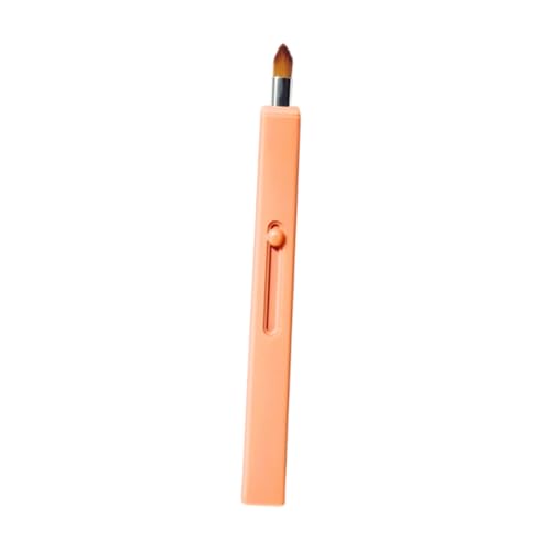 MOTHNUR Pincel Retráctil Para Labios Aplicador De Lápiz Labial 1 Unidad Tamaño Compacto Color Naranja Cálido Portátil Herramienta De Belleza Para Uso Diario