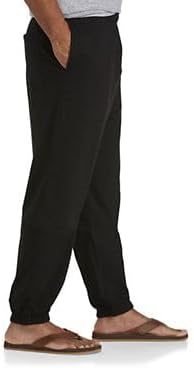 Harbor Bay by DXL Men's Big and Tall Cinched-Hem Jersey Pants - Image 3