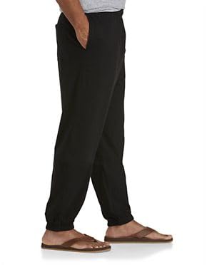 Harbor Bay by DXL Big and Tall Cinched-Hem Jersey Pants3