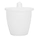 Agatige Porcelain Crucible with Lid, Cover Lab Crucible High Form PTFE Crucible Cup for School, Laboratory(30ml)