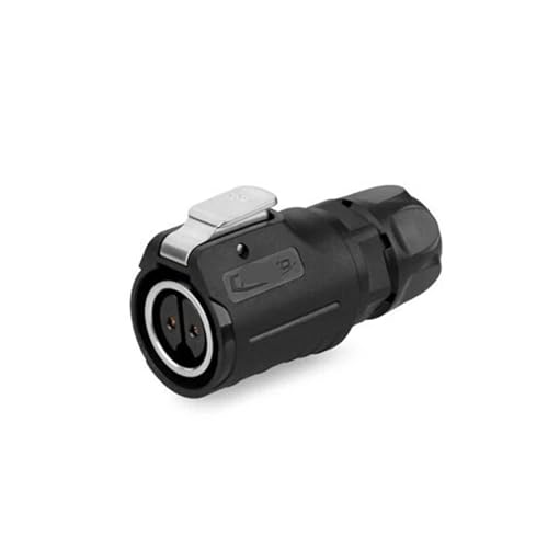Connecteur m16 femelle industriel à 2 broches pour alimentation étanche extérieur