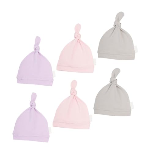 Gorros para recién nacidas de algodón sin costuras suaves y transpirables