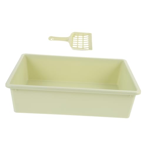 INOOMP 1 Conjunto De Caixa De Areia Para Gatos Colher De Areia Para Gatos Banheiro Para Animais De E