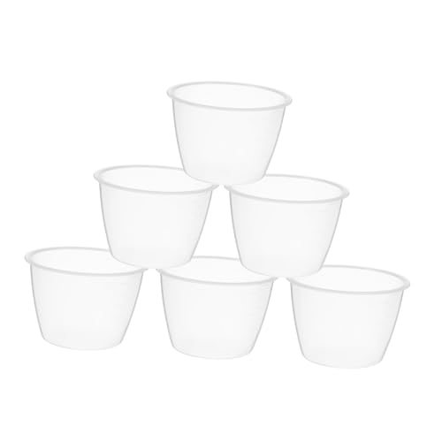 LOLIPPYY 6 Stück Teiliges Transparente Reismessbecher mit Skala Wiederverwendbar für Reiskocher und Flüssige Zutaten Stapelbar Praktische Küchenmaßbecher