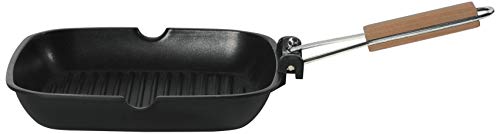 Pensofal Suprema Asadora, Aluminio Fundido, Baquelita, Acero Inoxidable, Negro, 28x28 cm