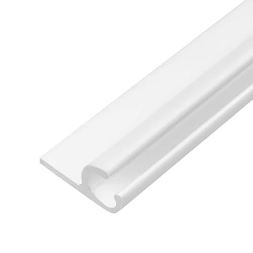 LYSEL® Kederschiene Kederleiste Kederprofil 15x30mm pulverbeschichtet 3m 45° Weiß Ø10mm für Keder 6-9mm