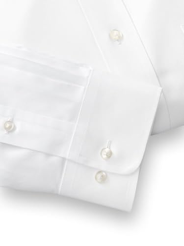 Paul Fredrick Men's Non-Iron Cotton Pinpoint Snap Tab Collar Dress Shirt4