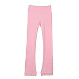 G&F Pantalones Patinaje Artístico sobre Pie Bota Mallas Térmicas para Patinaje sobre Hielo Polainas Pantalones Práctica de Skate (Color : Pink, Size : L)