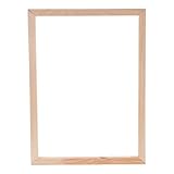 Operitacx Marco De Madera Maciza 12X16 Pulgadas Bastidor Para Lienzo Diy Combinable Para Pintura Al ÓLeo DecoracióN Hogar Oficina Galería