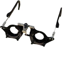 Deluxe Black Trial Lens Frame with Adjustable P.D | Lightweight Professional Optical Trial Frame for Eye Testing, Refraction Examination, Optometry Clinics & Ophthalmology Uses