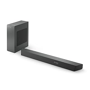PHILIPS B8507B 3.1-Channel Soundbar with Wireless Subwoofer and Dolby Atmos – Black