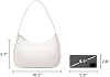 Bolso de hombro para mujer, tote Hobo lindo con cierre de cremallera 6