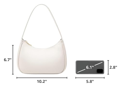 Image of CYHTWSDJ Shoulder Bags for Women, Cute Hobo Tote Handbag Mini Clutch Purse with Zipper Closure