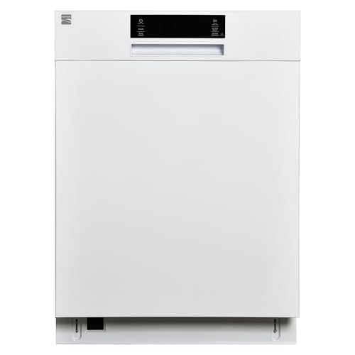 Kenmore 22-14602 24' Built-In Dishwasher - UltraWash Plus, TurboDry, SmartWash & EasyFlex Third Rack - 15 Place Settings - 45 DBA - ENERGY STAR Certified - 24' - White