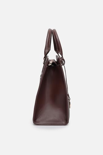 Image of Allen Solly Womens Floral dark-brown HANDBAG