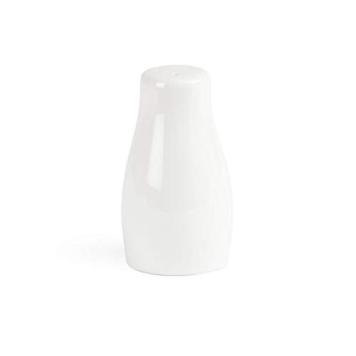 White Porcelain Salt Shaker 3 1/2". Pack quantity: 12 image 4