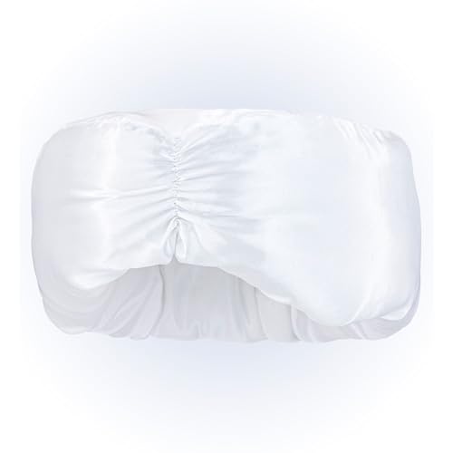 W WIDMANN MILANO Party Fashion 4526W - Turbante blanco de satén, tocado, sombrero, jeque, carnaval, fiesta temática