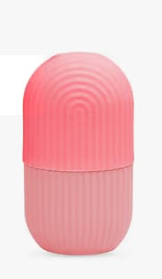 Ice Roller for Face Massager, Silicone Capsule Shape, Pink | Facial Massage Tool, Reusable Ice Mould, Pore Tightening, Skin Cooling Care, Detachable Design-picture-30