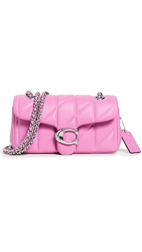 Coach Quilted Tabby Shoulder Bag 20 with Chain, LH/Fuschia