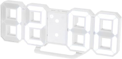 Eculcki LED �Ǌ|�� �f�W�^�����v - 3D ���� wall �E�H�[�� clock �A���[���@�\�t�� �u�����v �z���C�g