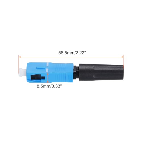 Conector rápido SC UPC de fibra óptica recto para redes de cableado CATV, pack de 10 unidades 2
