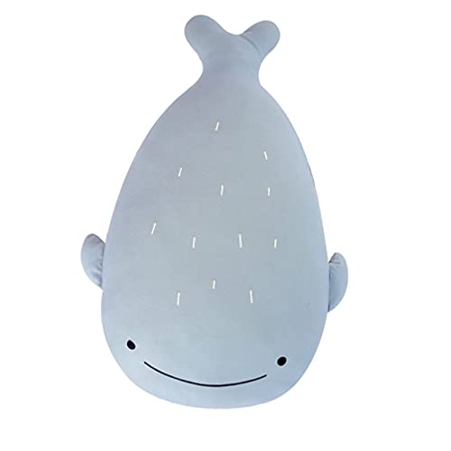 WINOMO Baleia de Pelúcia Stuffed Animal Fofo Abraçando Travesseiros Almofada Do Sofá de Pelúcia Bone