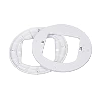 PetSafe - Installationsrahmen für Microchip & Manuell Verriegelnde Katzenklappe - Vielseitig, Energieeffizient, Einfache Installation - Weiß