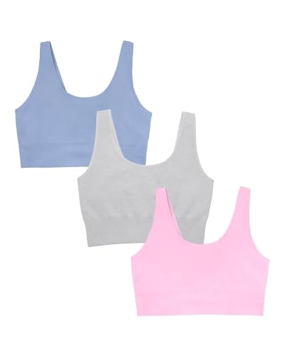 Image of Fruit of the Loom Women's 3-Pack Seamless Full-Coverage Back Smoothing Wireless Bra