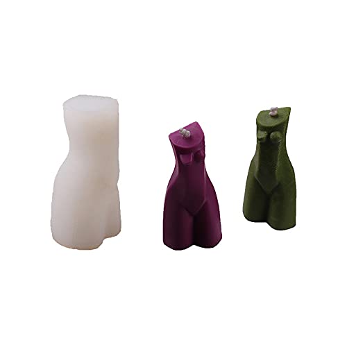 Alabohuke New Candle Molds Silicone Abstract Female Body, 3D Art Body