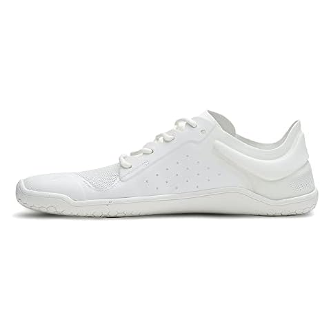 VIVOBAREFOOT Primus Lite III, Womens Vegan Light Breathable Shoe with Barefoot Sole White Cover