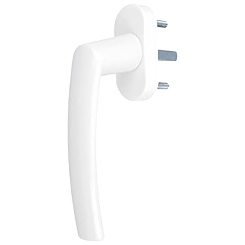 Aluminium Fenstergriff Nevada, Farbe:Weiß RAL 9016 Cover