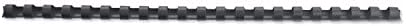 GBC 4028182 CombBind Binding Combs, 25 mm, 225 Sheet Capacity, A4, 21 Ring, Black, Pack of 50