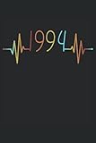 heartbeat birthday born 1994 year vintage heart beat frequency: puzzle book - 100x sudoku medium - funny heart line birthday gift, vintage retro, gift ... puzzle, note, book, brain jogging, logic