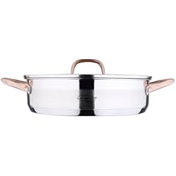 Olla San Ignacio 28 Cm Tartera 28x7.0cm acero inox c/tapa cobre