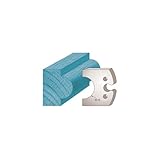 Diamwood Platinum Diamwood Platinum - Jeu de 2 fers profilés Ht. 50 x 5,5 mm mouton M227 pour porte-outils de toupie - Diamwood Platinum