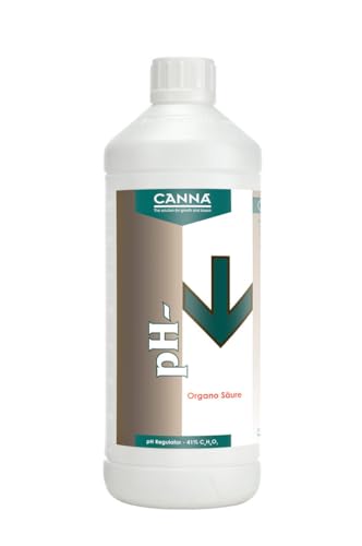 Canna pH- Organo Säure 1 L – Zitronensäure zur pH-Wert-Senkung – Natürlicher pH-Regulator für Hydroponik, Grow & Garten – pH Minus Flüssigkeit für Nährstofflösungen