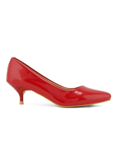 Image of ELLE Women's Solid Stiletto Heel Slip-On Pumps