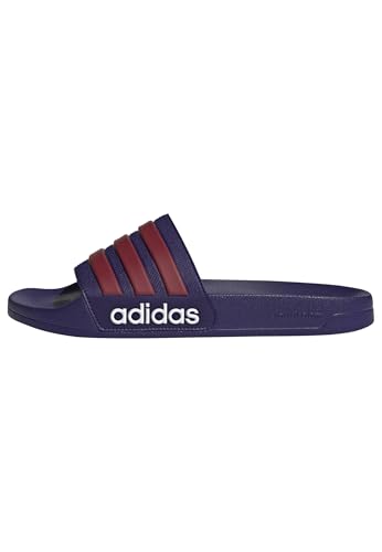 Image of adidas Mens Adilette Shower Arsenal Slides Casual Sandals Casual - Red