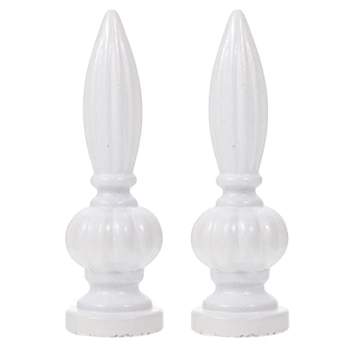 Image of 2pcs Decorative Lamp Finials for Floor and Table Lamps Creative Nut Knob Design Construction Easy to Install Home