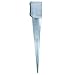 Fence Post Holder Support Drive In Spike Galvanised 100 x 100 x 750mm 12PK