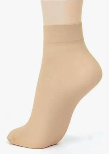 Women's Skin Color Ankle Length Socks, Comfortable Cotton Blend, 3 Pairs Pack - Image 2 thumbnail