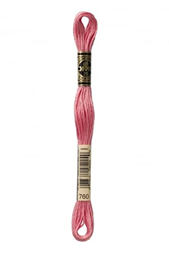 Image of DMC Stranded Cotton Embroidery Thread 760 - per skein